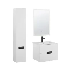 Badmeubelsets-Beliani TUDELA - Badkamermeubel - Wit - MDF