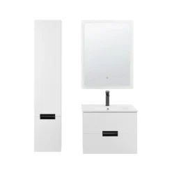 Badmeubelsets-Beliani TUDELA - Badkamermeubel - Wit - MDF