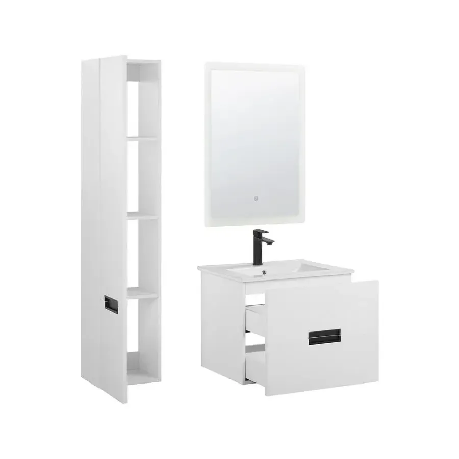 Badmeubelsets-Beliani TUDELA - Badkamermeubel - Wit - MDF