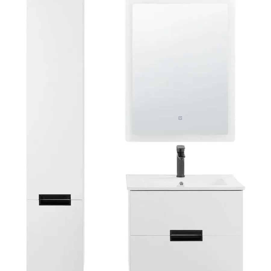 Badmeubelsets-Beliani TUDELA - Badkamermeubel - Wit - MDF
