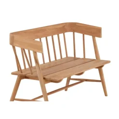 Fjôrd Tuinbank Naturel Teakhout - 132x132x85cm - Split