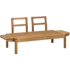 Tuinbanken-Le Sud Tuinbank Orleàns Brest - naturel/donkergroen - 61x157x61 cm