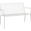 Leen Bakker Tuinbank Vence - metaal zand - 81x114x62 cm