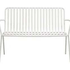 Leen Bakker Tuinbank Vence - metaal zand - 81x114x62 cm
