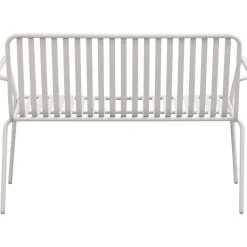 Leen Bakker Tuinbank Vence - metaal zand - 81x114x62 cm