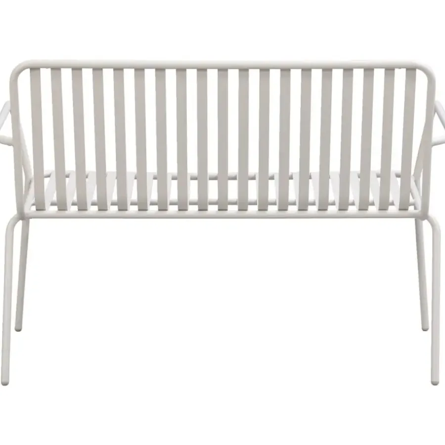 Leen Bakker Tuinbank Vence - metaal zand - 81x114x62 cm