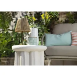 Leen Bakker Tuinbijzettafel Parga - zand - 45xØ40 cm