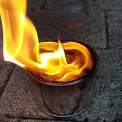 Merkloos Tuinfakkel in blik - 4 branduren - 11 x 7 cm