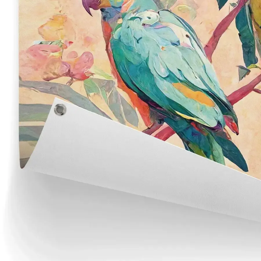 Reinders Tuinposter Bird Party - 80 x 60cm - Groen