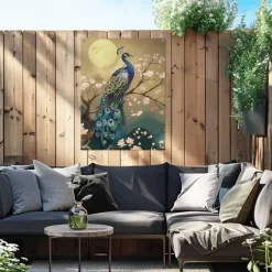 Reinders Tuinposter Birds in Style - 80 x 60cm - Blauw