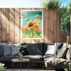 Reinders Tuinposter Bloem - 80 x 60cm - Oranje