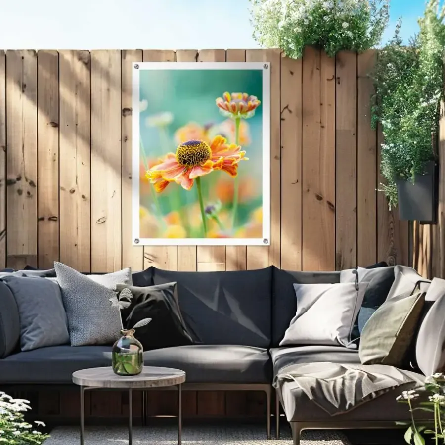 Reinders Tuinposter Bloem - 80 x 60cm - Oranje