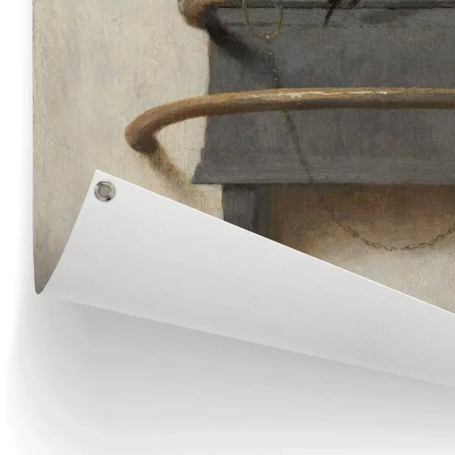 Reinders Tuinposter Carel Fabritius Het Puttertje - 80 x 60cm - Bruin