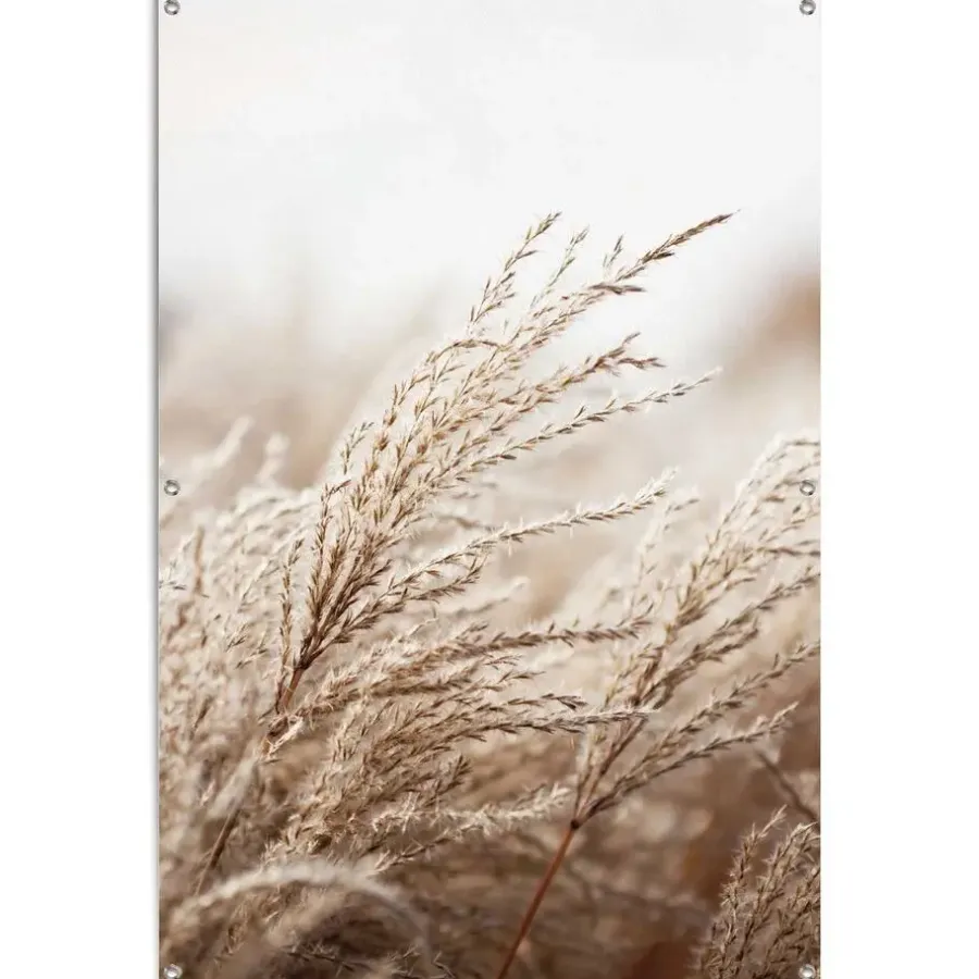 Tuindecoratie-Reinders Tuinposter Helmgras - 120 x 80cm - Beige