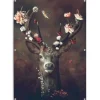 Tuindecoratie-Reinders Tuinposter Hert - 140 x 100cm - Bruin