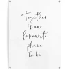 Reinders Tuinposter Samen - 80 x 60cm - Zwart-Wit