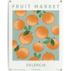 Tuindecoratie-Reinders Tuinposter Sinasappelen - 80 x 60cm - Oranje