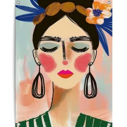 Reinders Tuinposter Spring Face - 80 x 60cm - Bont