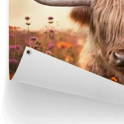 Tuindecoratie-Reinders Tuinposter Spring Highlander - 60 x 80cm - Beige