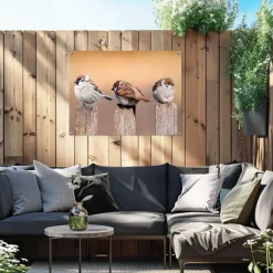 Reinders Tuinposter Vogels - 60 x 80cm - Beige