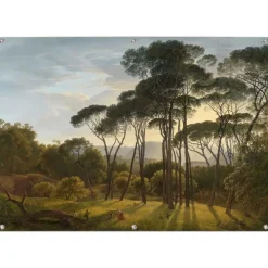 Tuindecoratie-Reinders Tuinposter Voogd Italiaans Landschap - 100 x 140cm - Groen