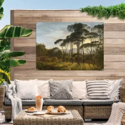 Tuindecoratie-Reinders Tuinposter Voogd Italiaans Landschap - 100 x 140cm - Groen