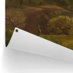 Tuindecoratie-Reinders Tuinposter Voogd Italiaans Landschap - 100 x 140cm - Groen