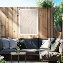 Reinders Tuinposter Zandcirkels - 80 x 60cm - Beige