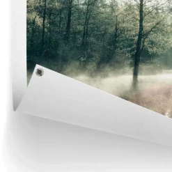 Tuindecoratie-Reinders Tuinposter Zon door de bomen - 80 x 60cm - Groen