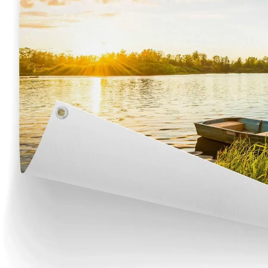 Tuindecoratie-Reinders Tuinposter Zonsopgang - 60 x 80cm - Blauw