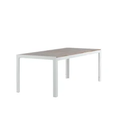 Tuintafels-Fjôrd Tuintafel Acaciahout/Metaal - 200x100x76cm - Bois