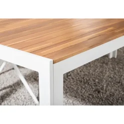 Tuintafels-Fjôrd Tuintafel Acaciahout/Metaal - 200x100x76cm - Bois