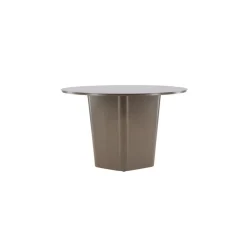 Tuintafels-Fjôrd Tuintafel Bruin Metaal - Ø120x75cm - Santa