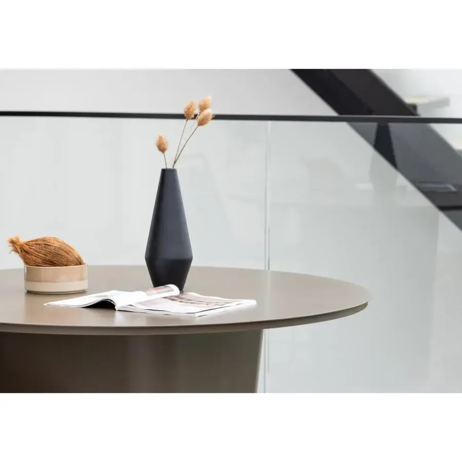 Tuintafels-Fjôrd Tuintafel Bruin Metaal - Ø120x75cm - Santa