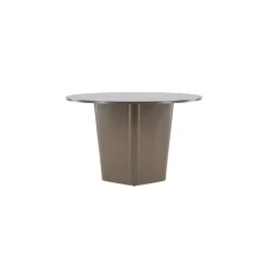 Tuintafels-Fjôrd Tuintafel Bruin Metaal - Ø120x75cm - Santa