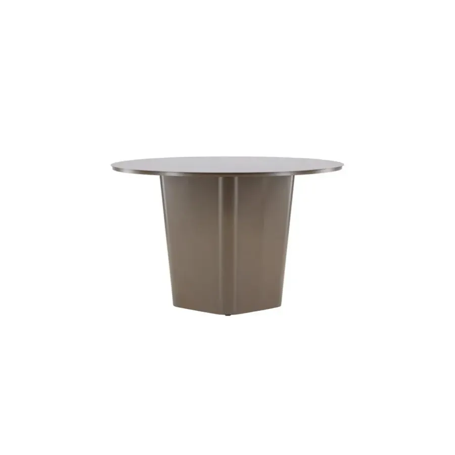 Tuintafels-Fjôrd Tuintafel Bruin Metaal - Ø120x75cm - Santa