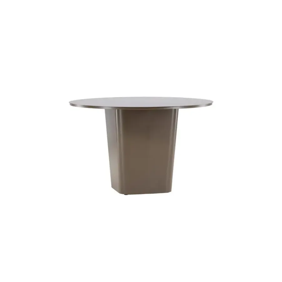 Tuintafels-Fjôrd Tuintafel Bruin Metaal - Ø120x75cm - Santa