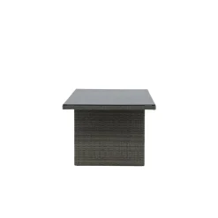 Fjôrd Tuintafel Grijs Wicker/Glas - 200x100x74cm - Padova