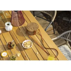 Tuintafels-Leen Bakker Tuintafel Perpignan - zand - 75x200x100 cm