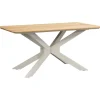 Tuintafels-Leen Bakker Tuintafel Perpignan - zand/metaal - 75x160x90 cm