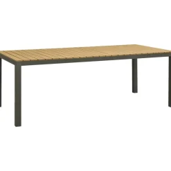 Leen Bakker Tuintafel Toulon - antraciet - 74x212x100 cm