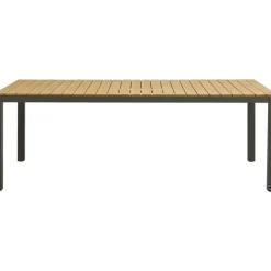 Leen Bakker Tuintafel Toulon - antraciet - 74x212x100 cm