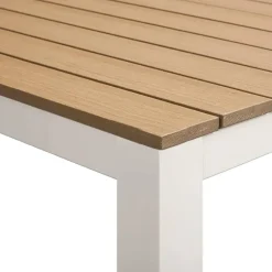 Leen Bakker Tuintafel Toulon - zand - 74x169x90 cm