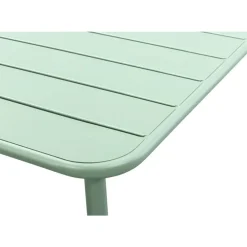 Leen Bakker Tuintafel Vence - metaal lichtgroen - 72x150x90 cm