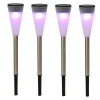 Buitenverlichting|Prikspots-Merkloos Tuinverlichting prikspot - LED - gekleurd - RVS - 36 cm