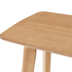 Beliani TULARE - Consoletafel - Lichte houtkleur - Rubberhout