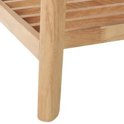 Beliani TULARE - Consoletafel - Lichte houtkleur - Rubberhout