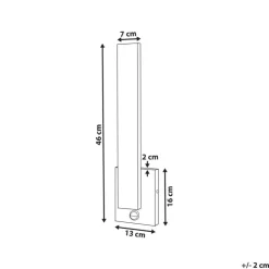 Beliani TUMMEL - Wandlamp - Zwart - Ijzer