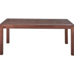 Beliani TUSCANIA - Tuintafel - Donkerhout - 100 x 180 cm - Eucalyptushout