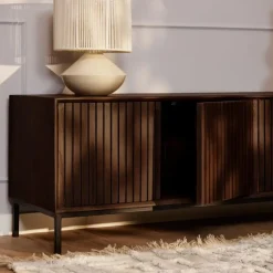 Tv Meubels-StarFurn Tv-meubel Bruin Hout - 165x45x55cm - Madison